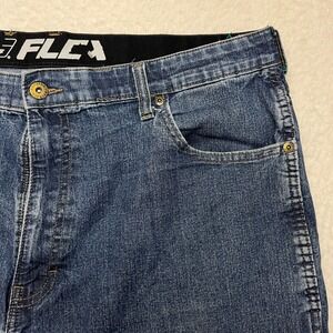 Genuine Dickies Denim Shorts Mens 40 Blue Flex Relaxed Fit Carpenter Workwear